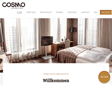 Tablet Screenshot of cosmo-hotel.de